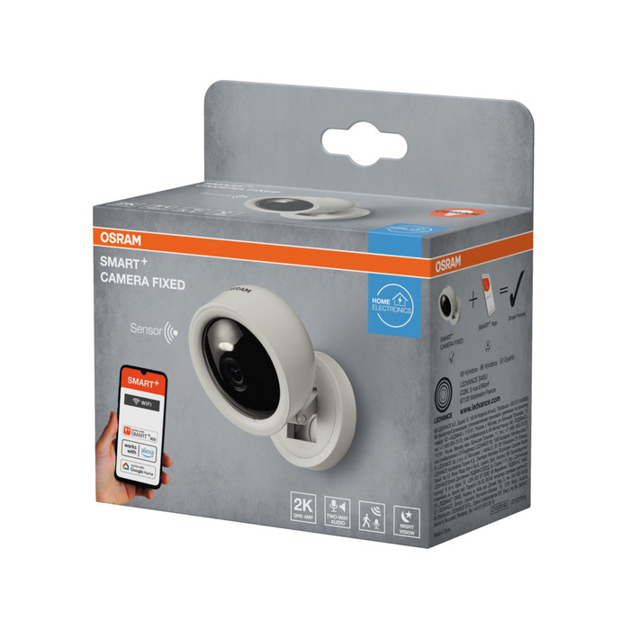 Osram overvågningskamera m/wifi og Smart+ - indendørs 